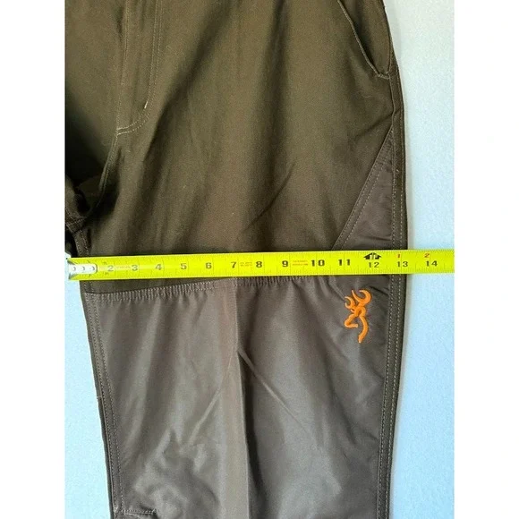 Browning Hunting Pants Men 38X32 Brown Double Knee Pockets Outdoor Workwear Logo - Picture 4 of 4